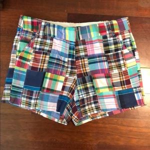 j.crew 4” plaid chino